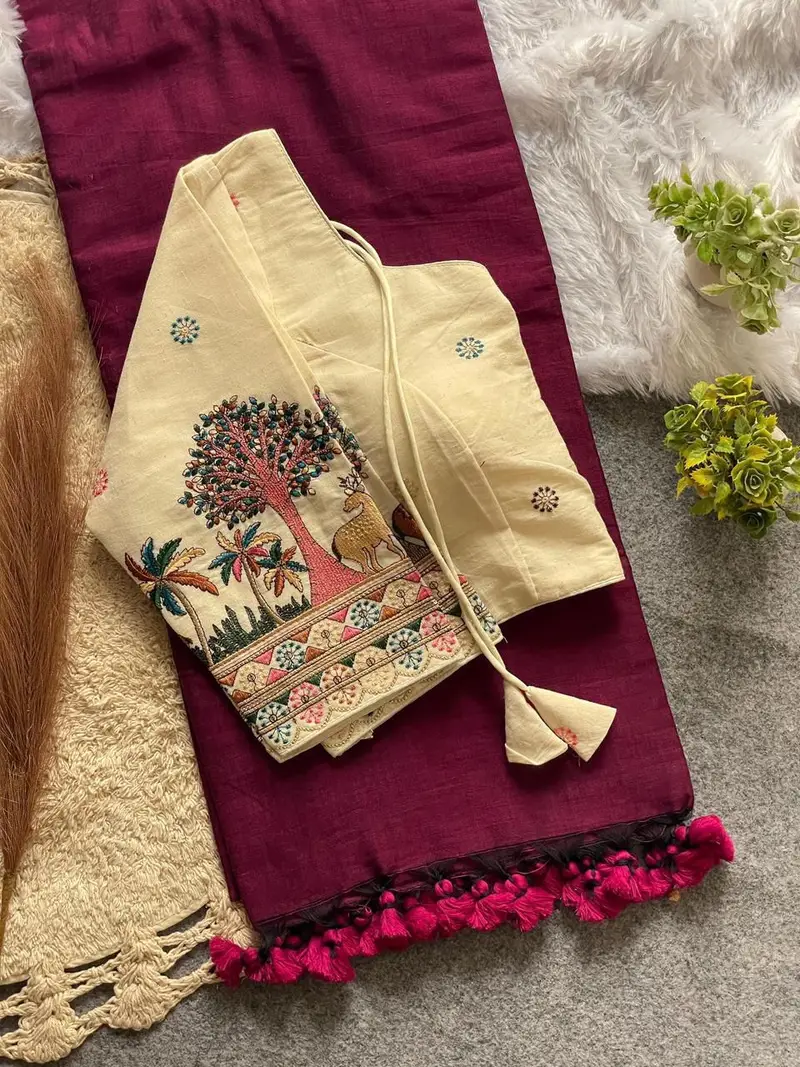 Beautiful khadi cotton saree - Image 6 in Hyderabad